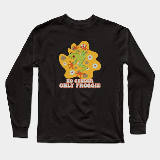 No Gender Only Froggie Long Sleeve T-Shirt by Oiyo